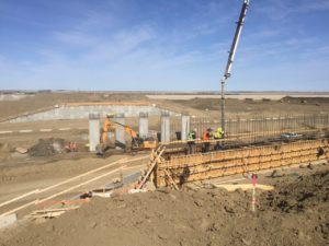 Bridge 30 east abutment pour 09-May-2017