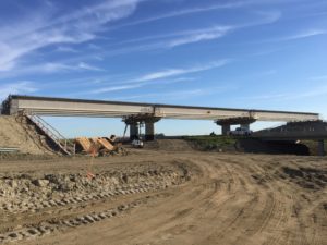 Bridge 31 at Highway 11 - all girders installed