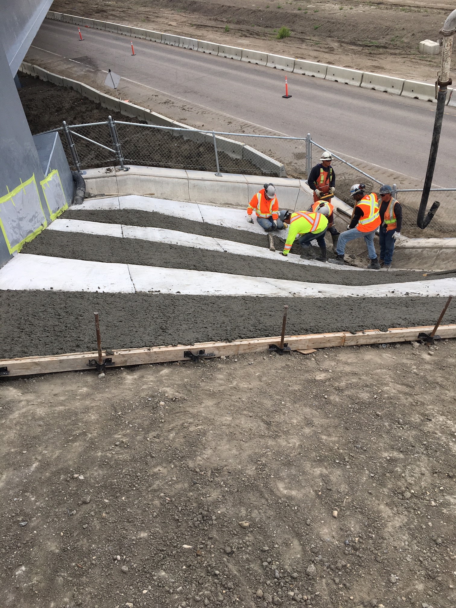 Slope Concrete Pour Regina Bypass