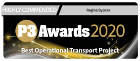 Regina Bypass wins prestigious P3 Award - 2020
